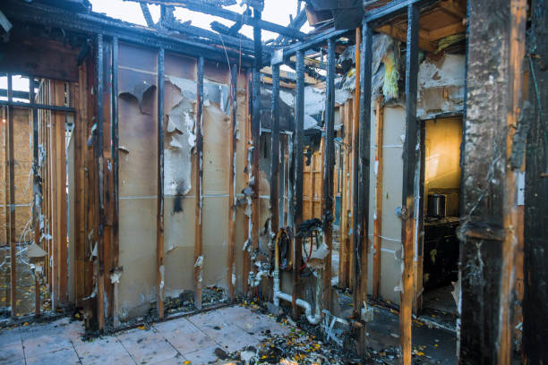 Professional Fire Damage Repair technician working in East Moriches, NY